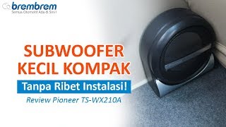 salon bas spiker speaker subwoofer active pioneer ts wx210a 8 inc slim mini subwofer aktif