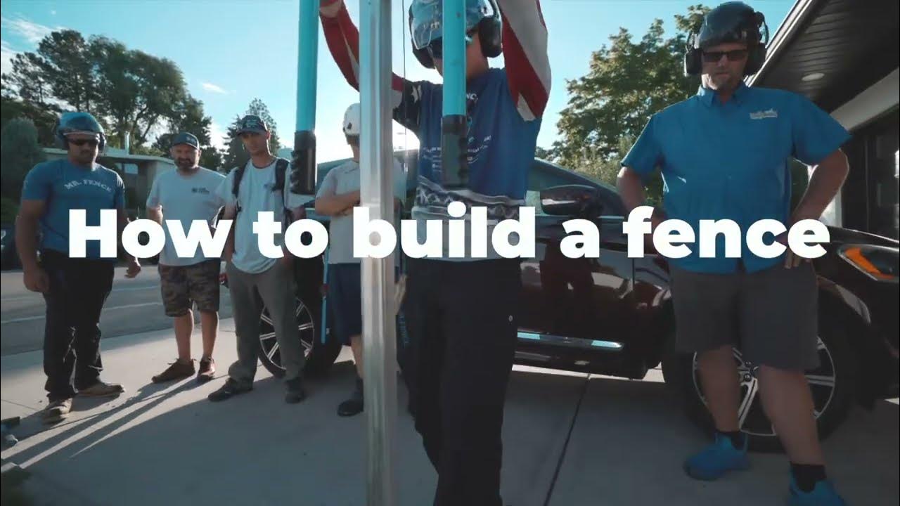 how-to-build-a-fence-without-digging-holes-youtube