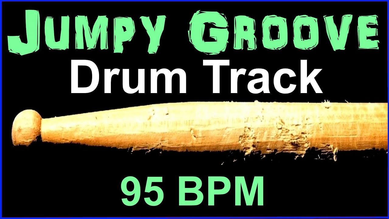 Jumpy Rock Drum Track 95 BPM Drum Beat for Bass Guitar Backing Tracks