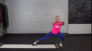 Slide Board Lateral Squat