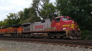 [HD] CSX K138 With BNSF 736 (Fakebonnet) Leading - Fairport, NY #subscribe