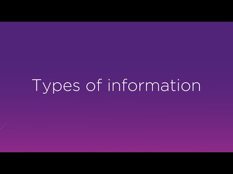 Types of Information