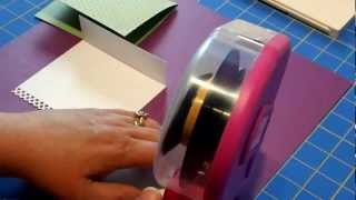 Thank You Card with Embossing techniques