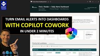 From email alerts to Dashboards in 2 mins with Copilot Cowork