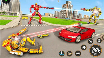 Helicopter Robot Car Game 3D - Robot Game - Android Gameplay