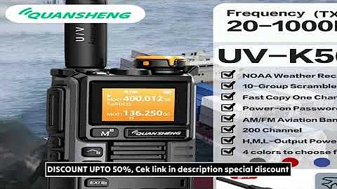 Quansheng UV-K6 Upgrade UV-K5 (99) Interphone 5W Air Band Radio Tyep C