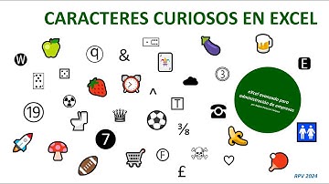 Caracteres curiosos en Excel
