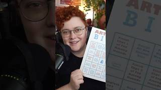 My 2026 Art Goals Bingo Sheet