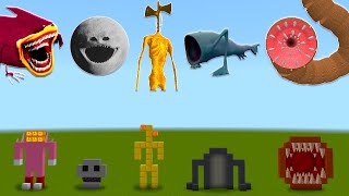 NEVER SPAWN Pink Shin Sonic, The Moon Woke Up, Siren Head, Sea Eater & Sandworm in Minecraft