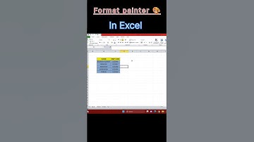 Format painter use #excel #formatpainter