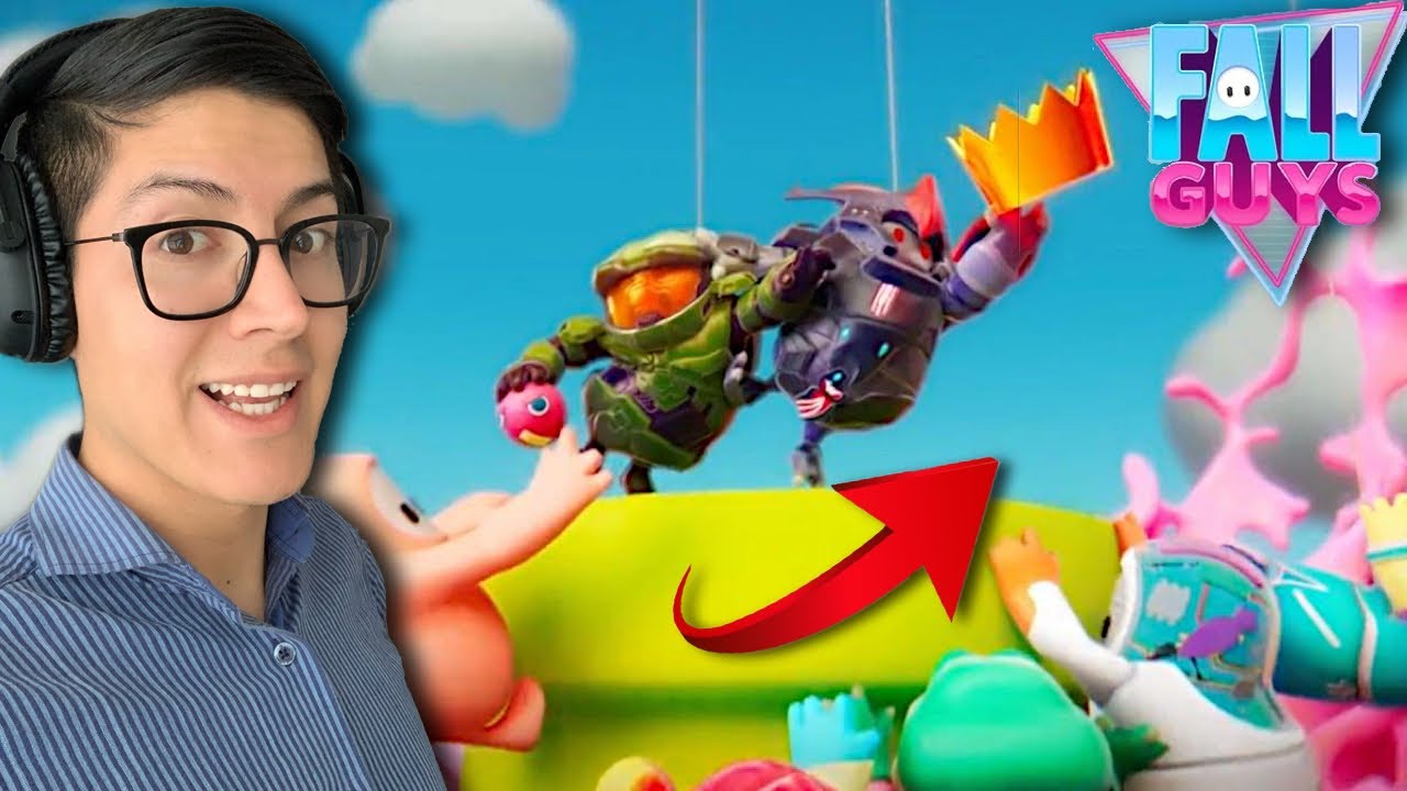 FALL GUYS - CONSIGUIENDO el CASCO del JEFE MAESTRO | HALO *SHOW DE ESPARTANOS* *TEMPORADA GRATUITA*