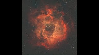I Take Pictures of Space! Rosette Nebula Image Processing Timelapse #shorts