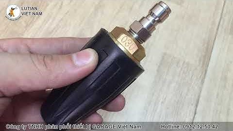 Áp lực mạnh mẽ của béc xoáy rửa xe Tubor 360 độ