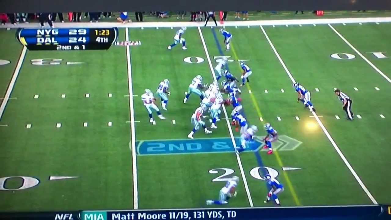 Dallas game sound guy gets tackled