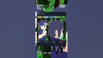 🥲 SHISUI TAUGHT ITACHI THE BEST SKILL 😲🔥