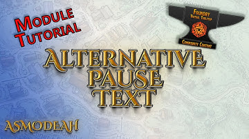 Foundry VTT Modules - Alternative Pause Icon/Text (2022)