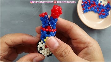 How to Make a Superman Beaded Keychain Part 2 /DIY/ Tutorial Membuat Gantungan Kunci Manik Superman