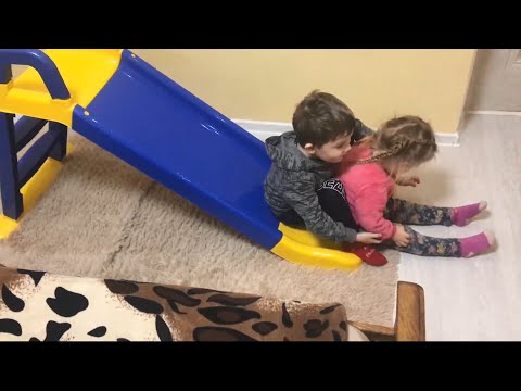 Горка Active Baby детская Сине-желтая 140 см (01-0140/0301) (4822003280137)