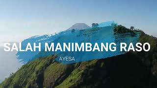AYESA - SALAH MANIMBANG RASO ( Official Music Lyric) Lagu Minang Terbaru 2021