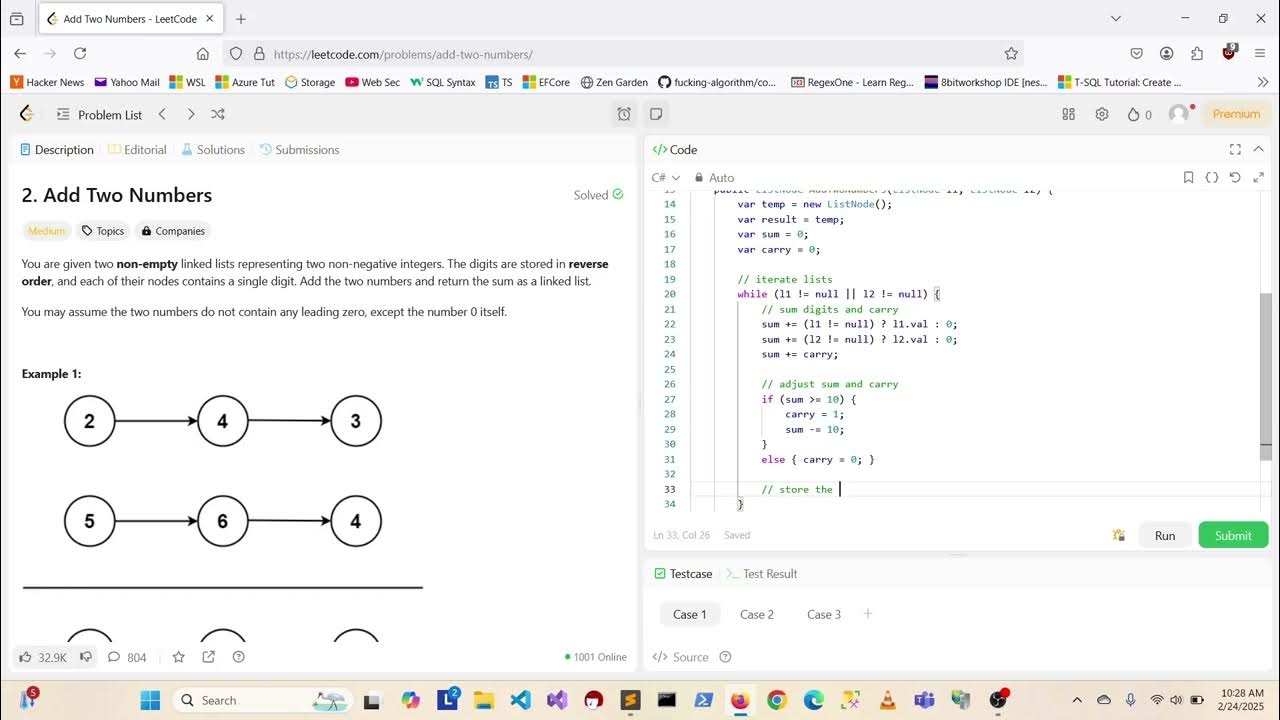 Add Two Numbers - LeetCode 0002 - YouTube