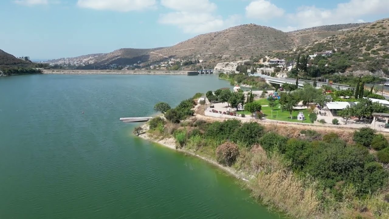 Germasogia Dam - DJI Drone View, home of Cyprus Dragon Boat Federation