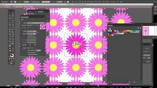Illustrator : How To Create Flower Swatch Artwork Using Free MirrorMe Plugin