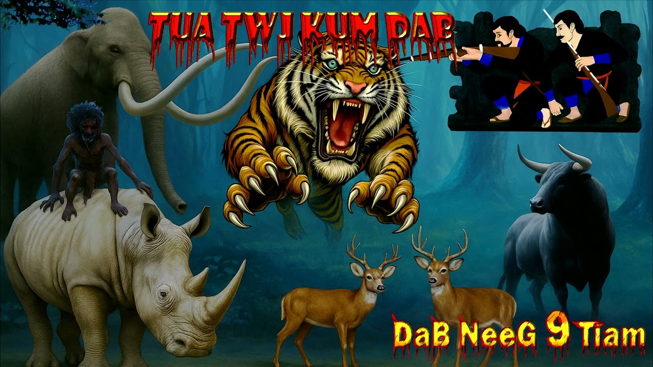 dab neeg 2 kwv tij raws twj kum dab poob zoo txaus ntshai