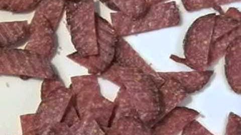 Wave Cut Salami Slices
