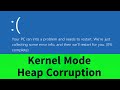 Stop code kernelmodeheapcorruption  blue screen of death how to fix three methods