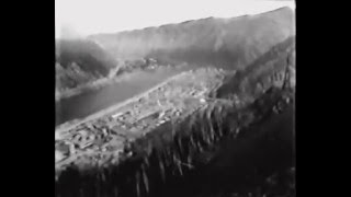 Перекрытие реки Енисей на строительстве Саяно-Шушенской ГЭС. Док. фильм о СШГЭС, 1976 год.