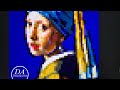 The Girl With The Pearl Pixel Art Portrait