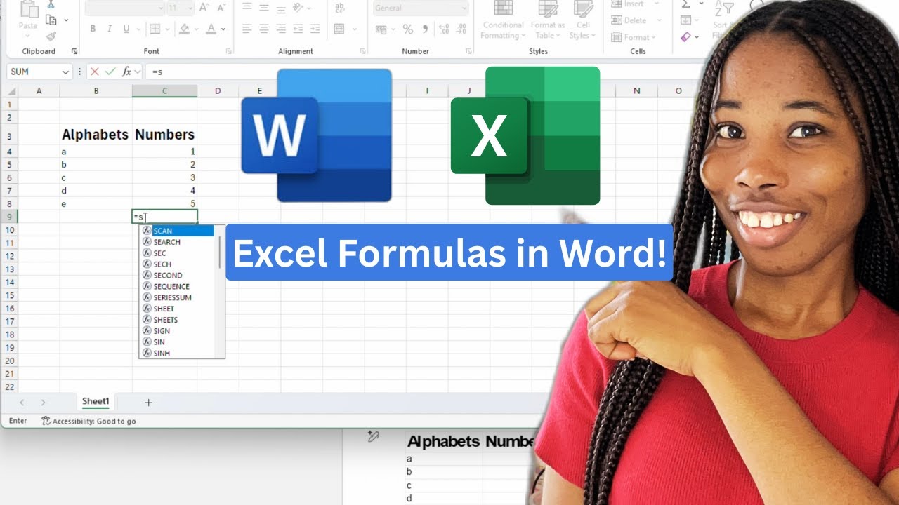 How to Use Excel In Word (Step-by-Step) - YouTube
