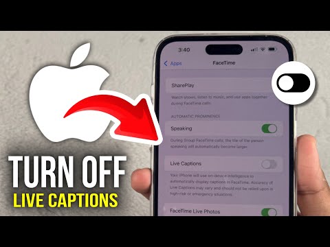 How to Turn OFF Live Captions in FaceTime Call - 2025