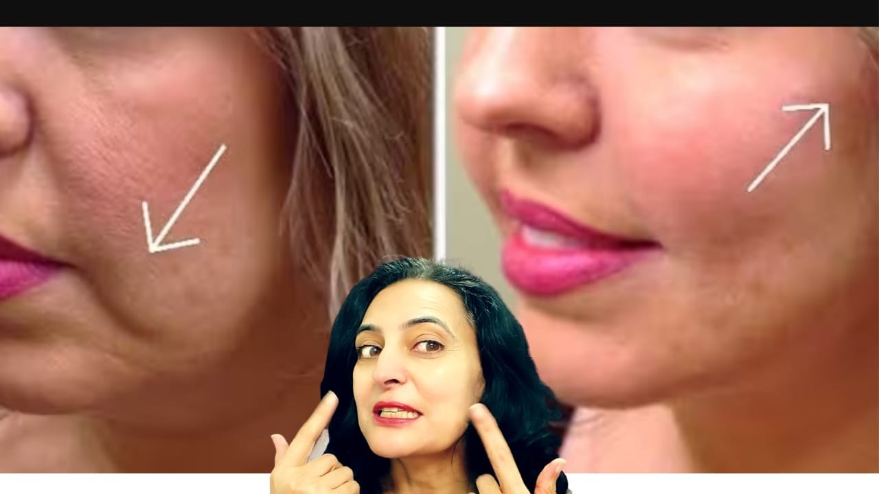 Face Lifting Massage घर पर 😍 | झुर्रियाँ कम, Skin Tight & Instant Glow #FaceYoga #एंटीएजिंग