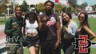 WHAT ARE YOUR RED & GREEN FLAGS?! SAN DIEGO STATE PUBLIC INTERVIEW ~ JAYDEN HANZY VLOGS EP. 2