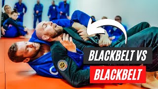 Black Belt Vs Black Belt | BJJ Rolling Commentary