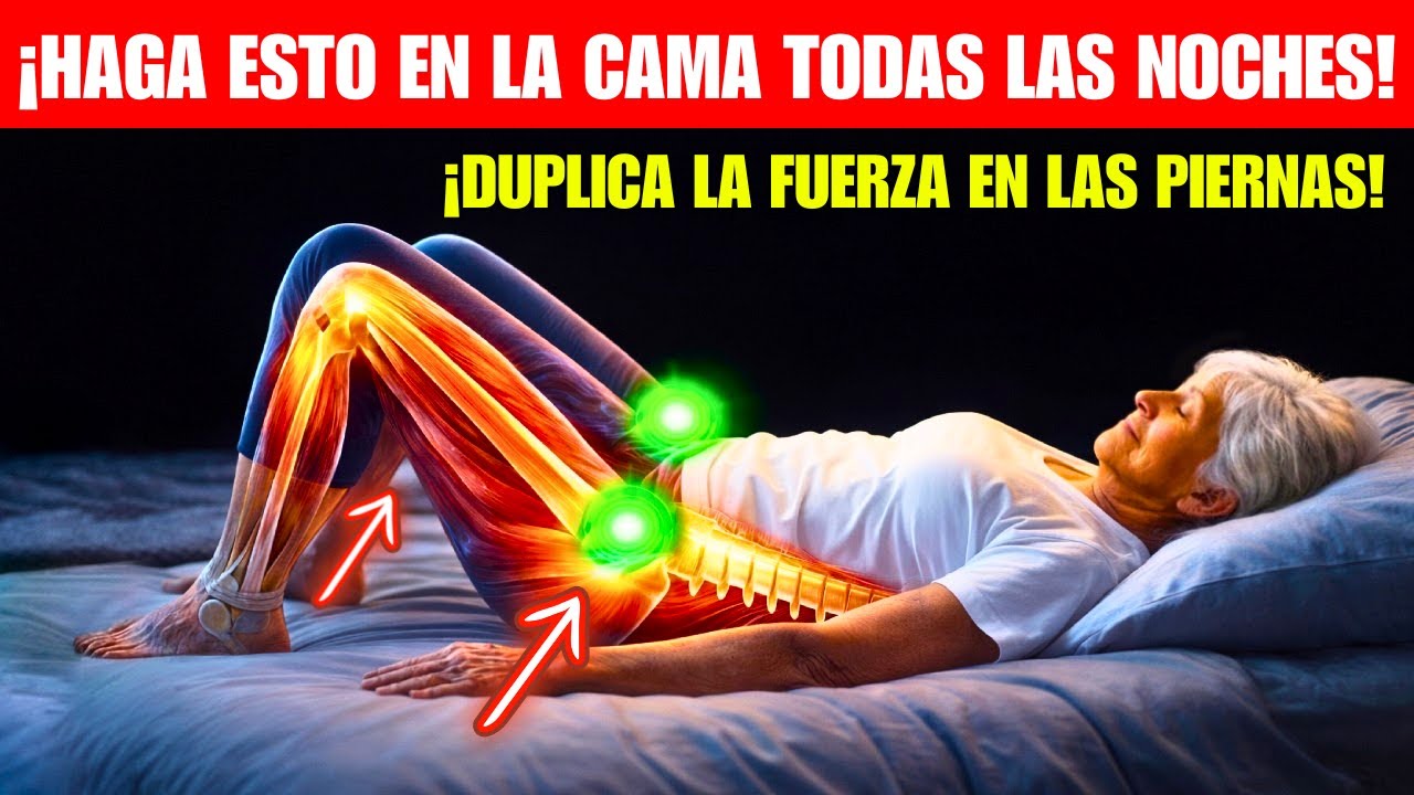 6 Ejercicios en la Cama Que Restauran Movilidad y Duplican Fuerza en Las Piernas (Antes de Dormir)
