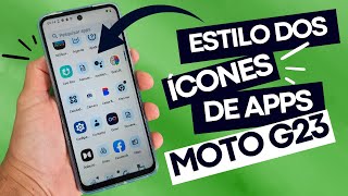 HOW TO CHANGE THE APP ICON STYLE ON THE MOTOROLA MOTO G23 screenshot 2