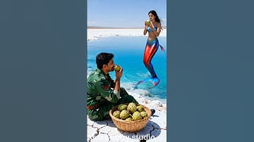 The soldier saved a custard apple tree from drying up by watering it.😭 #ai #tree #save #trending