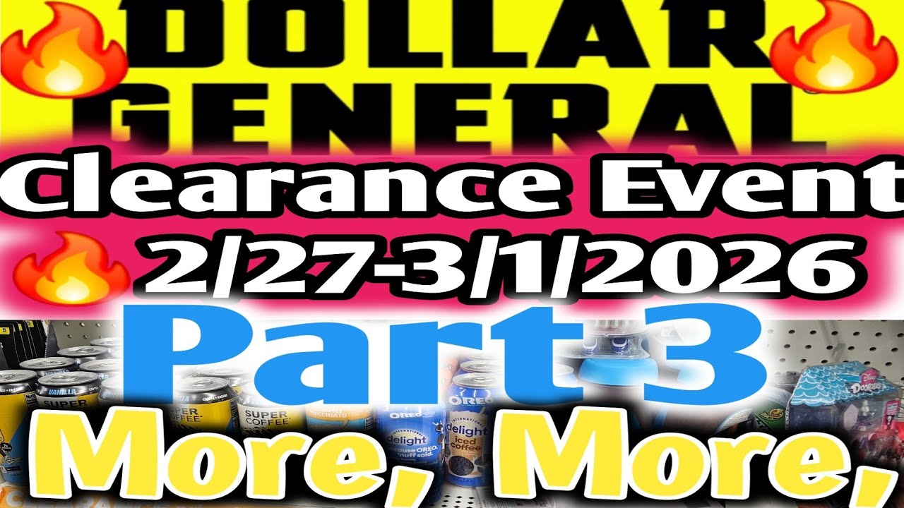 2/27-3/1/2026 Dollar General Clearance Event Visuals | #Clearance #couponing #clearanceshopping 