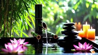 Relaxing Spa Piano with Water Flow🌿Beautiful Meditation Music for Mind, Body Healing & Stress Relie