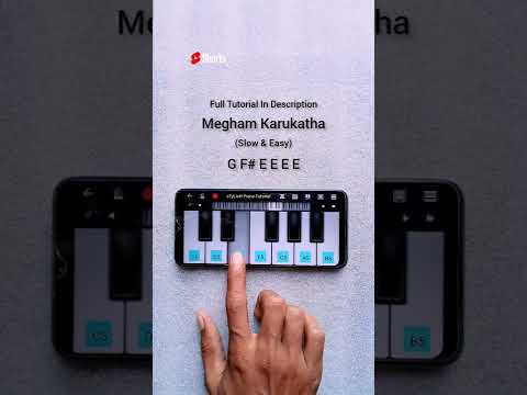 Megham Karukatha Song Easy Tutorial Shorts Megham Karukatha Song Easy Tutorial Shorts