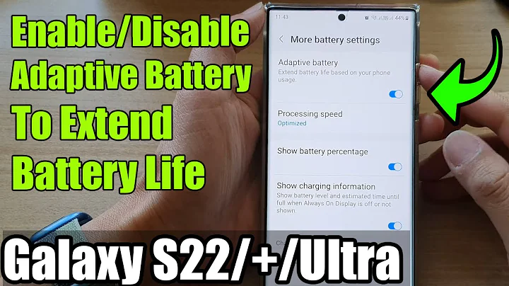 Galaxy S22/S22+/Ultra: How to Enable/Disable Adaptive Battery To Extend Battery Life