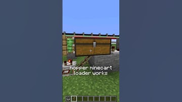 this loads items into hopper minecarts AUTOMATICALLY!? | Redstone with PsiVolt #minecraft #redstone