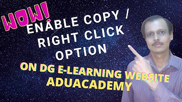#dgshipping #E-Learning ENABLE RIGHT CLICK COPY / PASTE ON ELEARNING WEBSITE