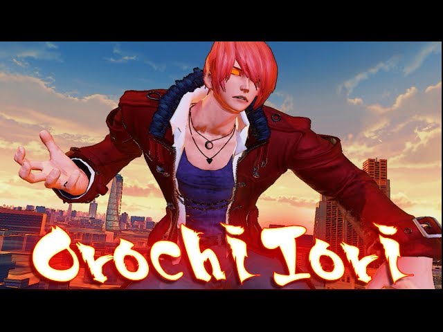 prompthunt: iori yagami beating orochi in an open world game