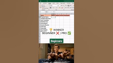 Excel Beginner vs Pro 🤯 | Smart Formula Trick #Shorts