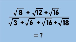 Match Highlights Nice Square Root Simplification Maths Problem | Algebra Problems | How to Simplify?☝️