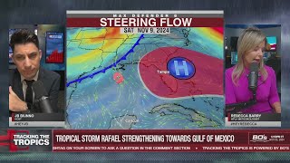Breaking down the latest track for Tropical Storm Rafael | Tracking the Tropics