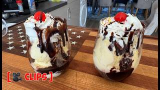 Taste Test: Brits Try an American Hot Fudge Sundae! 🇺🇸🍨🍫 | We Get It!!